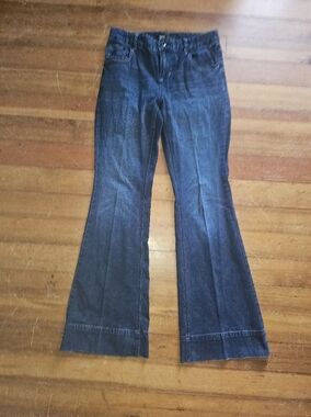 Mossimo Supply Co. Dark Blue Flared Jeans